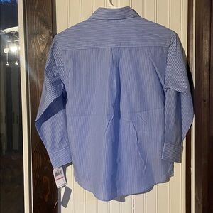 Nautica boys Blue Pinstripe Button Down Shirt